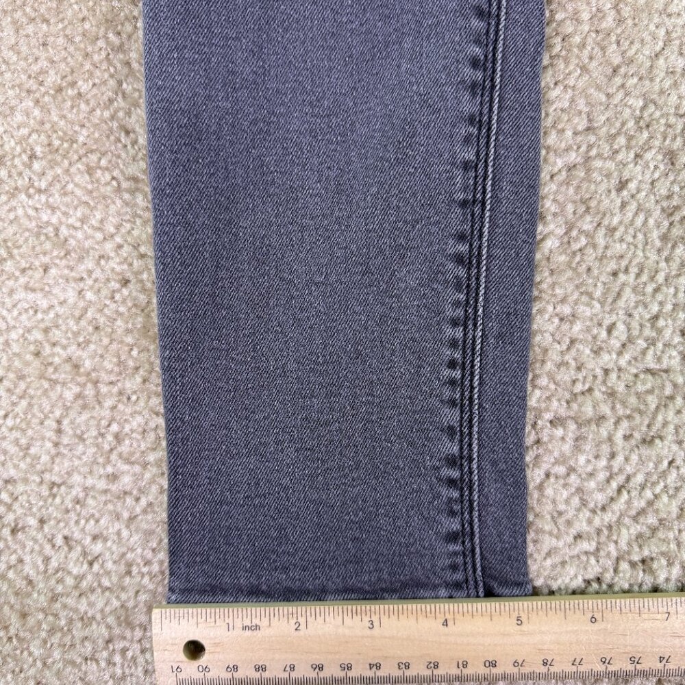 American Eagle Mom Jeans Women's Size 000 Regular Black Denim Stretch F203 - Picture 15 of 16